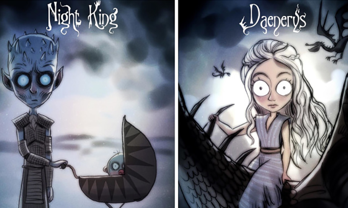 If Game of Thrones Characters Were Illustrated By Tim Burton, This Would Be the Result